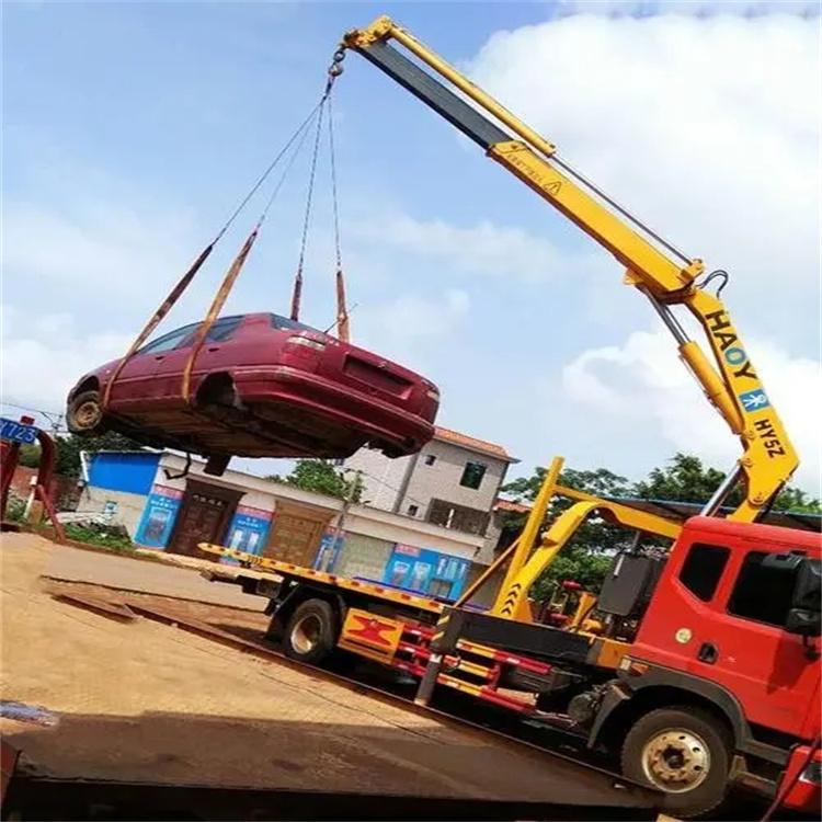 前锋吊车救援小汽车怎么吊